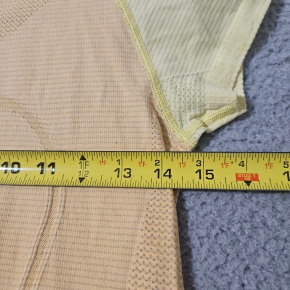 Lululemon Women's Swiftly Short Sleeve Shirt Top Yellow Orange 6 Running Active - Picture 7 of 8